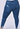 High Rise Cat Whiskers Washed Medium Blue Denim Frayed Hem Distressed Jeans - The Fashion Unicorn