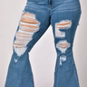 Curve Plus Size Bell Bottom Jeans - The Fashion Unicorn