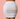 White Ruched Pencil Skirt - The Fashion Unicorn