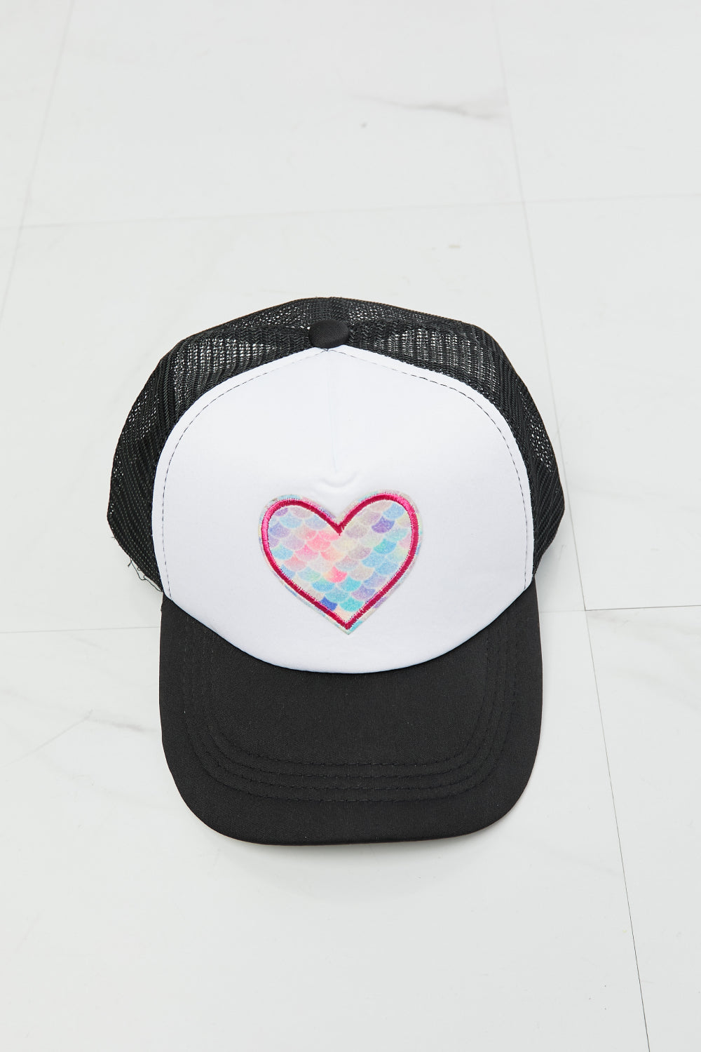 Fame Falling For You Trucker Hat in Black - The Fashion Unicorn