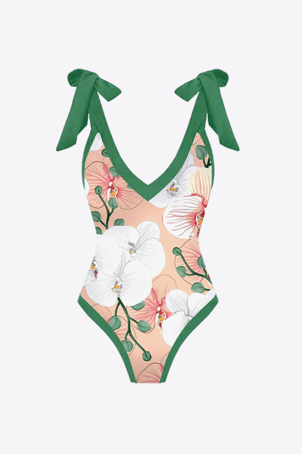 Floral V-Neck Two-Piece Swim Set - The Fashion Unicorn