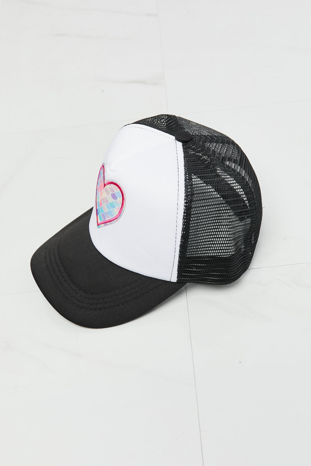 Fame Falling For You Trucker Hat in Black - The Fashion Unicorn