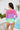 Color Block Boat Neck Sheer Cover Up - The Fashion Unicorn