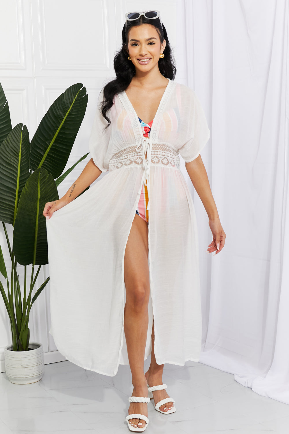 Marina West Swim Sun Goddess Tied Maxi Cover-Up - The Fashion Unicorn
