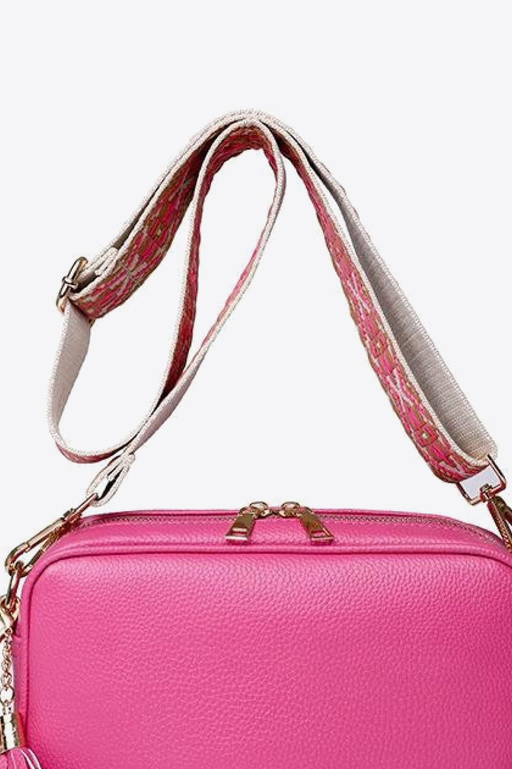 PU Leather Tassel Crossbody Bag - The Fashion Unicorn