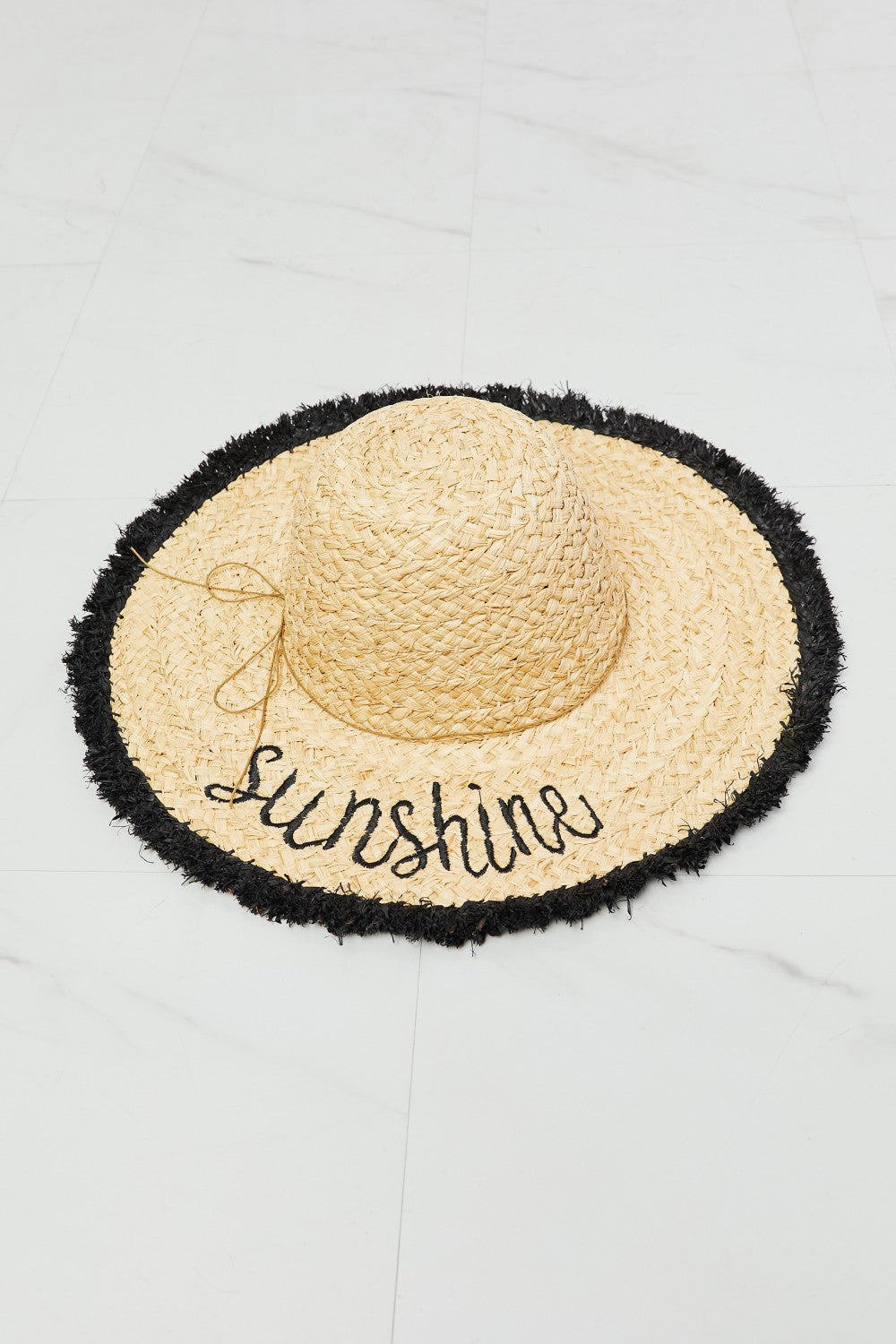 Fame Sunshine Straw Fringe Hat - The Fashion Unicorn