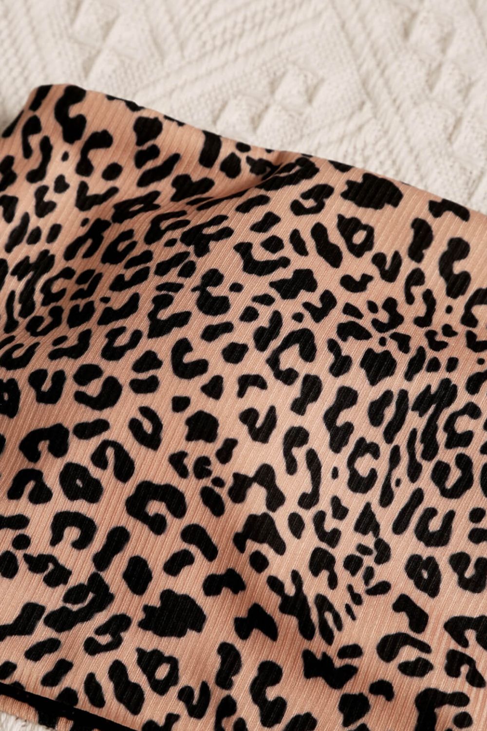 Leopard Swim Tube Top and Swim Bottoms Set - The Fashion Unicorn