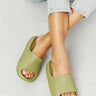 NOOK JOI In My Comfort Zone Slides in Green - The Fashion Unicorn